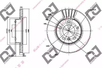 Тормозной диск DJ PARTS BD1157